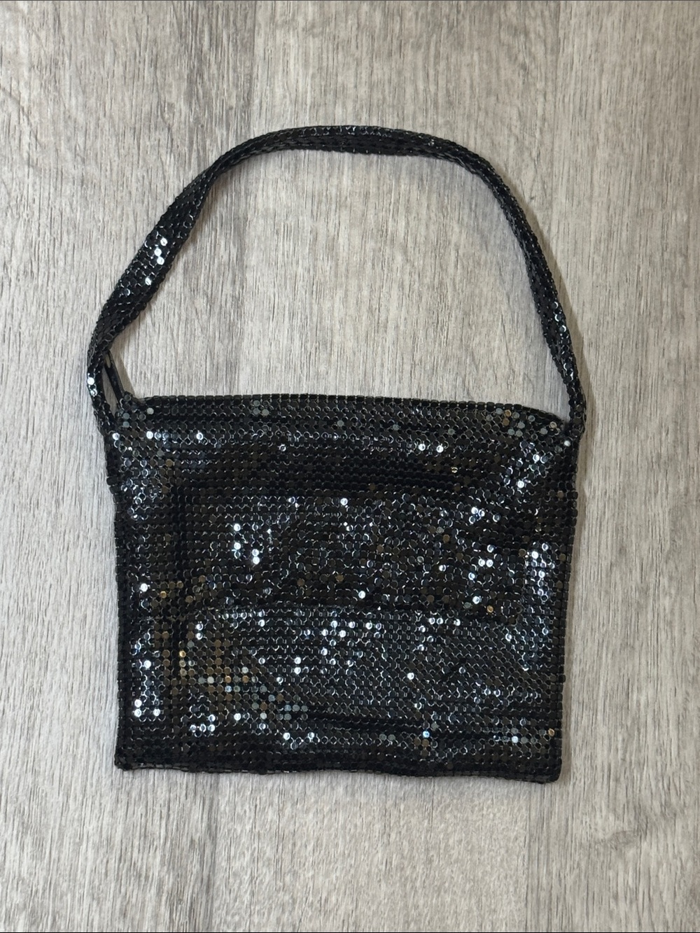 Bloomingdale’s Black Sequin Hand Bag - Elegant Evening bag.